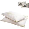 MAURY'S IL NUMERO UNO DEL RISPARMIO Maury's Coppia Cuscino Guanciale Anallergico - Ergonomico, Antiacaro, Traspirante, Letto Matrimoniale, Supporto ottimale, Benessere, Dolce Riposo, con Federa - Made in Italy