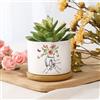 lorajewel Regalo Festa Della Mamma Regali Mamma Nonna Vaso in Ceramica Personalizzato con Nomi Festa Mamma Idee Regalo (B#1)