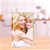 Inciso Foto Personalizzata Cristallo con Stampa UV ad Alta Definizione - Portafoto in Cristallo da Personalizzare per Anniversario, Compleanno, Coppia (7,5 cm x 11,5 cm - Verticale)