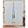 GBiancheria Coppia Tende a Pacchetto Regolabili a Vetro NAUSICA per Finestra 70x150cm e Portafinestra 70x240cm pronte da appendere (Bianco, 70x240)