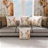 PETTI Artigiani Italiani - Coppia di Federe Cuscino Pasquali 45x45 cm in Microfibra, Cuscini Arredo di Pasqua, per Camera da Letto, Divano, Salotto, Set 2 Fodere Copricuscino, 100% Made in Italy