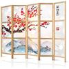 murando - Paravento da Interno 225x172 cm XXL Montagna 5 Pannelli Divisori Stampa Unilaterale su Tela in TNT Separe Divisorio per Ambienti Ufficio Paraventi Decorazioni Legno Elegante p-B-0002-z-c