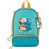 Maped Picnik - Borsa termica Toucan Verde Fluo - Doppio scomparto - Bandoliera rimovibile con porta spalla o schiena - elastico interno per borraccia, etichetta nome