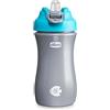 Chicco Pop-up Cup, Bicchiere Antigoccia per Bambini, Pratica Apertura, Beccuccio in Silicone, Chiusura Ermetica, Facile da Trasportare, Bicchiere per Bambini 2 Anni, Capacità 350 ml, Azzurro