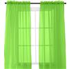 Elegant Comfort, 2 pezzi pannello velato con tasca per asta da 5 cm - tende per finestra 101,6 cm larghezza x 213,4 cm lunghezza, lime