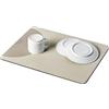 Wenko Tappeto drenante MOD. Dima Assorbente Arrotolabile per Cucina e lavelli in Gomma plastica con Terra diatomacea 40x30 cm Beige Nero