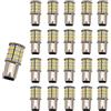 AILEMING Ba15d 1142 1076 AC / DC 12-24V 56-2835SMD Lampadina LED Super Luminosa Luci per Barche per Camper(Bianco caldo, 20 Pezzi)