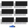 ZRF Filtro HEPA di ricambio per robot aspirapolvere Proscenic 850T, accessorio per aspirapolvere robot Proscenic, 12 pezzi (6 filtri HEPA + 6 filtri neri a spong)