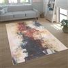 Paco Home Tappeto Salotto Moderno Soggiorno Pelo Corto Moderno Motivo Astratto Vintage, Dimensione:120x160 cm, Colore:Multicolore
