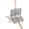 CBE Elettrodomestici Biscottiera elettrica AM5040200 per Waffles in alluminio, 2 pz