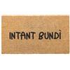 Social crazy Tappeto zerbino personalizzato - intant bundì - cocco naturale ideale per ingressi (Cocco naturale, 40x60 cm)