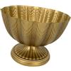 MagiDeal Urna Fioriera Piccolo Vaso da Fiori in Ferro Classico Centrotavola Fioriera Vaso Decorativo per Camera da Letto Interni Soggiorno Decorazione, 23cm Oro Profondo