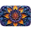 Generico Modello di arte colorata 170 Tappeto da Bagno in Memory Foam Assorbente e Antiscivolo, Design Moderni, Microfibra Morbida e Lavabile, Asciugatura Rapida, Ultra Confortevole - S