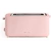 CREATE/TOAST STUDIO XL/Tostapane XL Rosa Pastello / 6 livelli di potenza, vassoio raccoglibriciole, termostato, scongelamento, sistema di sicurezza, 950W