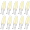 Ruiandsion G9 LED Lampadine Dimmable 6000K Bianco 220-240V 4W 4 Filamento LED G9 Home Lampadine Equivalente 40W Lampada alogena per Lampadario domestico Illuminazione da Soffitto (10PCS)