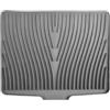 EXTRWORY 50 x 43 cm tappetino scolapiatti in silicone con sistema di drenaggio, organizer da cucina per bancone della cucina, scolapiatti sicuro per piatti e pentole (grigio)