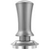 FJIXUO Pressino for caffè espresso in acciaio inox con base piatta/filettata, design a molla interna, pressino for a forza fissa bilanciato Per Baristi Domestici(58mm,Silver Flat Base)