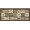 SpazioTessile Tappeto Corsia Passatoia Cucina Ciniglia Antiscivolo Maiolica 8 Colori 6 Misure 20ch (Fango, 55x115)
