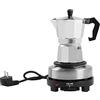 gegeweeret Caffettiera elettrica per caffè espresso 6/3 tazze, a induzione, adatta a tutti i piani cottura (6 tazze)