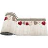 Tata Home Tappeto Cucina Antiscivolo Lavabile Passatoia Cucina Corridoio Camera Ingresso Resistente Tappeto Multiuso al Metro Made in italy 52x150 cm Mod.77 Cuori Shabby