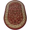 rugsx Tappeto ROYAL classico, tradizionale, orientale, per la camera, soggiorno, camera da letto, di alta qualità, ADR 1745 rosso, ovale 200x290 cm