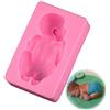 HUAXI Stampo Bebè Addormentato Stampo Silicone 3D Bebè Che Dorme Tortiera Angelo Silicone Per Dolci Decorazione Caramelle Biscotti Al Cioccolato Biscotti Gum Pasta Di Pasta Di Cottura Conveniente (Rosa)