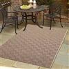 Teppich-Traum Tappeto per interni ed esterni a motivo rombi resistente moderno terrazza balcone giardino impermeabile effetto juta 140 x 200 cm