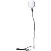 Fockety Luce lavoro a LED, 1500LM 6500K Luce bianca 360° Flessibile collo d'oca LED per macchina con base magnetica, lampada officina 15 W per tornio, banco lavoro (Spina