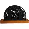 Uonguon Portacandele per presepe, forniture religiose sacre con base in legno, porta candele dell'Avvento natalizio, per scrivania interna, tavolo, cucina, ufficio, portico, patio, cortile, feste