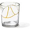 SELETTI KINTSUGI Collezione Piatti Ispirata dalla Tecnica Giapponese, Bicchiere 09658