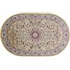 SaRani Tappeto Classico Orientale Ovale Arredamento Oro(Ovale 80x125 cm, Oro)