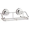 Hasaller Cestini portaoggetti da doccia in acciaio inox, con ventosa, senza trapano, montaggio a parete, mensola per doccia, resistente alla ruggine, 25 x 13,5 x 8,5 cm