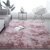 CHENMIAO Tappeto Salotto Antiscivolo 130 x 160 cm Moderno Shaggy Soffice Tappeto Cucina Tappeto Peloso Salotto Morbidissimo, Home Room Décor per Soggiorno, Camera da Letto, Rosa