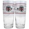 Stade Toulousain 2 bicchieri da birra Toulouse, collezione ufficiale Rugby