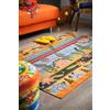 Excelsa Living Tappeto Decorativo da Arredo, Multidecoro, Poliestere, Ciniglia e Cotone, 165x110 cm, Antiscivolo, Tessuto Jacquard