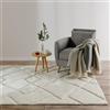 benuta Basic Tappeto salotto Elvy - Crema 160x230 cm - Astratto morbido rilievo soggiorno - Facile pulizia - Resistente - Pavimento riscaldato