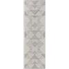 benuta Nest Bronco - Fibra sintetica - Adatto per esterni - Passatoia e stile geometrico, minimalista, facile da pulire per soggiorno, camera da letto, grigio, 80 x 250 cm