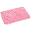 Cicilin - Tappeto da bagno in microfibra spesso morbido e assorbente in ciniglia con gomma antiscivolo, lavabile in lavatrice, per pavimento del bagno, vasca e doccia (Rosa) 70 x 140 cm