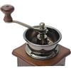 BAZEITFLOW Macinacaffè Colore Casuale Manuale Macina in Ceramica in Legno Vintage Mulino per Chicchi di Caffè a Mano, Cassetto Raccolta Integrato, per Amanti del Caffè e Uso Domestico
