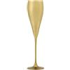 Fade Set 6 Bicchieri Flute natalizi in vetro gold oro satinato decorato a mano KRISTOFF 530 ml D6,5xh28 cm