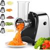 Tuzsocr Tagliaverdure elettrico con un solo pulsante, affettatrice elettrica automatica da cucina, 5 lame coniche da 150 W