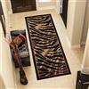TAPISO Atlas Tappeto Passatoia Camera Corridoio Salotto Soggiorno Colore Nero Beige Pelle Animali Motivo Tigre 100 x 300 cm