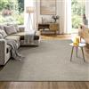 the carpet Calgary - tappeto per interni robusto e facile da pulire, ideale per soggiorno, cucina o sala da pranzo, adatto anche per esterni - resistente alle intemperie - Beige-Grigio, 140 x 200 cm