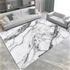 AAFUOO Tappeto per soggiorno 150x180cm Tappeto effetto marmo grigio, tappeto antiscivolo lavabile in lavatrice, moderno tappeto astratto minimalista grande per soggiorno camera da letto