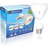 eyesfon Lampadine LED E27 con Sensore di Movimento, 5W(Equivalente a 50 W) Dal tramonto all'alba Lampadine a LED E27 con Collo Regolabile (Bianco Caldo)