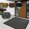 casa pura Tappetino in cocco di alta qualità tappeto in fibra naturale ottimo zerbino per interni ed esterni tappetino d'ingresso resistente e assorbente molte dimensioni spessore (Grigio 17 mm, 80 x 100 cm)