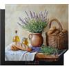 KitchenYeah© Protezione Piano Induzione 60x52 cm Cucina Copri Fornelli Proteggi di Cottura Antiscivolo Tappetino Lavanda - Pane - Natura Morta