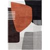 CarpetLiving*com Tappeto Arizona Brown Rust - Design Moderno Contemporaneo a Pelo Corto per Soggiorno, Camera da Letto e Ufficio - Marrone Ruggine (230x160cm)