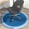 Odot Tappeto Sedia Ufficio Gaming Rotondo,Fango di Diatomee Tappeto Salvapavimento Antiscivolo Protettore del Pavimento Tappetino per Sedia da Ufficio per Parquet Pavimenti Duri (blu,100cm)