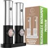 Oliver's Kitchen Set Macinapepe e Macinasale Elettrico USB Oliver's Kitchen ® - Niente pile - Ricaricabile - Stazione di Ricarica USB-C - Facile Funzionamento con un Solo Pulsante - Regolabile - Con Luce a LED